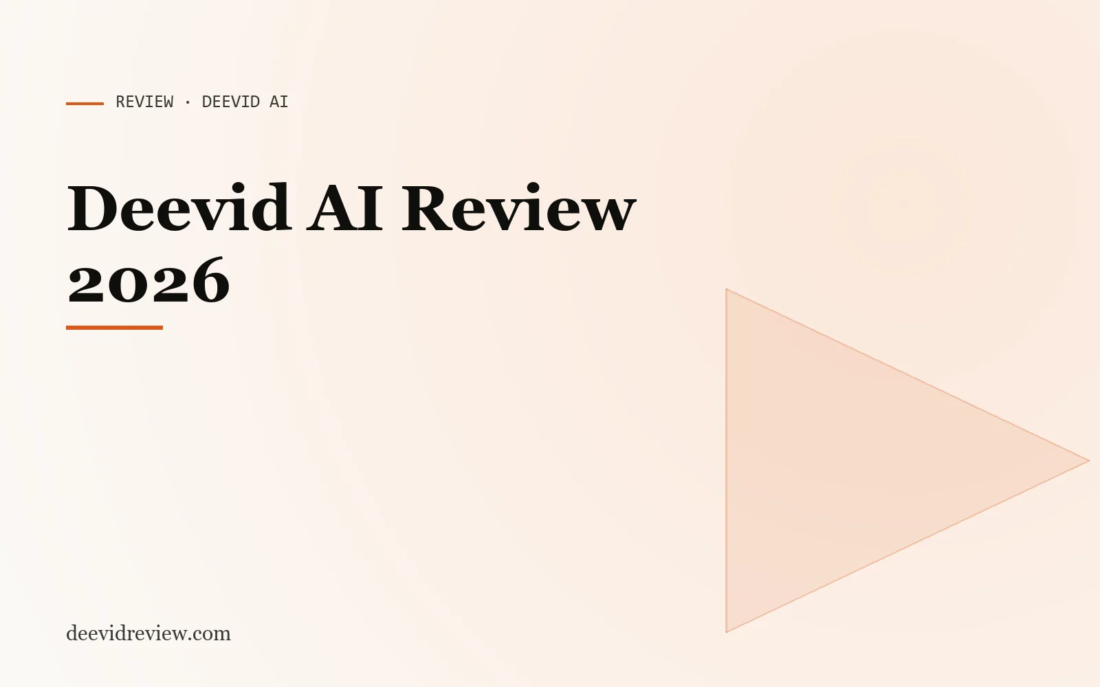Hero image for "Deevid AI Review 2026: Honest Verdict After 30 Days"